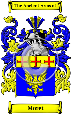 Moret Family Crest/Coat of Arms