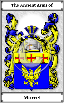 Morret Family Crest Download (JPG) Book Plated - 600 DPI