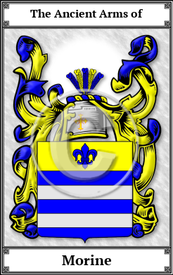 Morine Family Crest Download (JPG)  Book Plated - 150 DPI