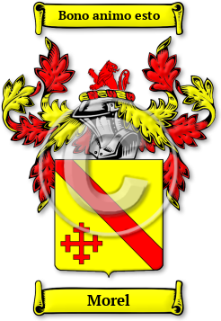 Morel Family Crest Download (jpg) Legacy Series - 150 DPI