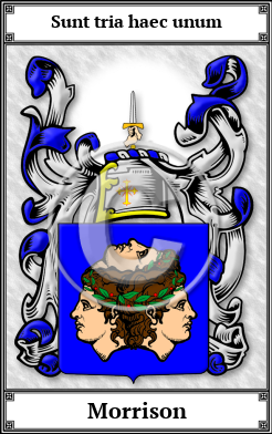 Morrison Family Crest Download (JPG)  Book Plated - 150 DPI