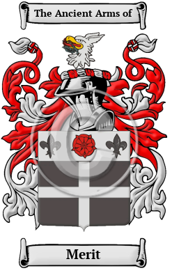 Merit Family Crest/Coat of Arms