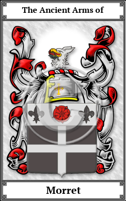 Morret Family Crest Download (JPG)  Book Plated - 150 DPI