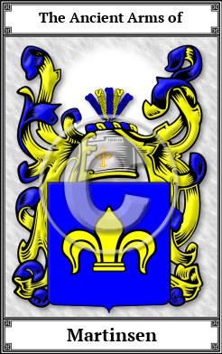 Martinsen Family Crest Download (JPG)  Book Plated - 150 DPI