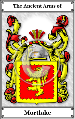 Mortlake Family Crest Download (JPG)  Book Plated - 150 DPI