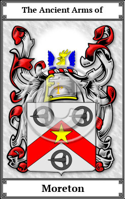 Moreton Family Crest Download (JPG) Book Plated - 600 DPI