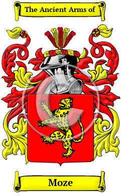 Moze Family Crest/Coat of Arms