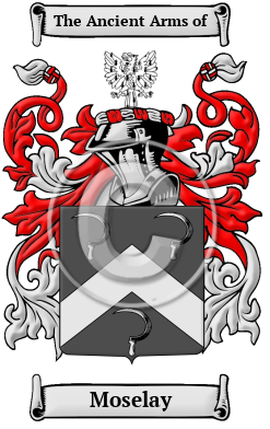 Moselay Family Crest/Coat of Arms