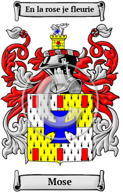 Mose Family Crest/Coat of Arms