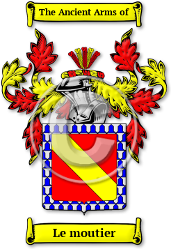 Le moutier Family Crest Download (jpg) Legacy Series - 150 DPI