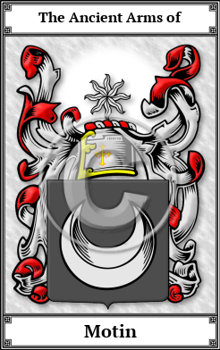 Motin Family Crest Download (JPG)  Book Plated - 150 DPI