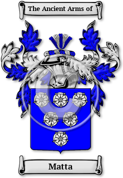 Matta Family Crest Download (jpg) Legacy Series - 150 DPI