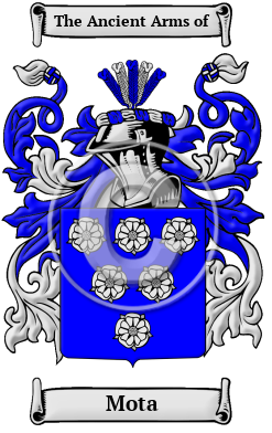 Mota Family Crest/Coat of Arms