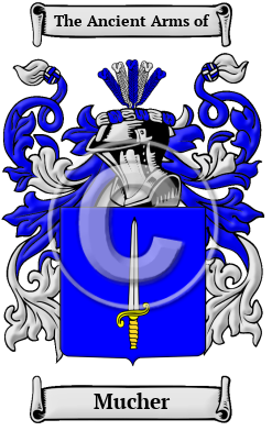 Mucher Family Crest Download (JPG) Heritage Series - 600 DPI
