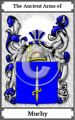 Muchy Family Crest Download (JPG) Book Plated - 600 DPI