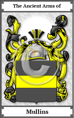 Mullins Family Crest Download (JPG)  Book Plated - 150 DPI
