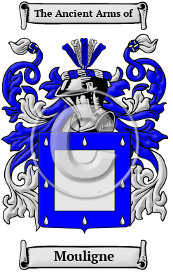 Mouligne Family Crest/Coat of Arms