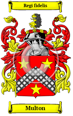Multon Family Crest/Coat of Arms