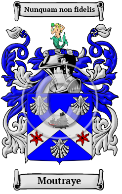 Moutraye Family Crest/Coat of Arms