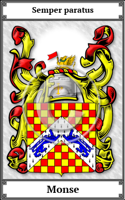 Monse Family Crest Download (JPG)  Book Plated - 150 DPI