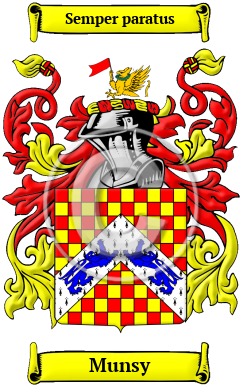 Munsy Family Crest/Coat of Arms