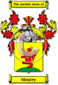 Montey Family Crest Download (jpg) Legacy Series - 150 DPI