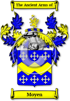 Moyen Family Crest Download (jpg) Legacy Series - 150 DPI