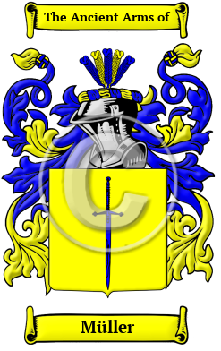 Müller Family Crest/Coat of Arms