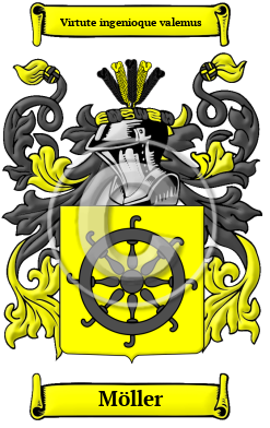 Möller Family Crest/Coat of Arms