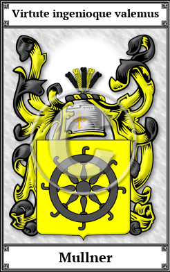 Mullner Family Crest Download (JPG)  Book Plated - 150 DPI