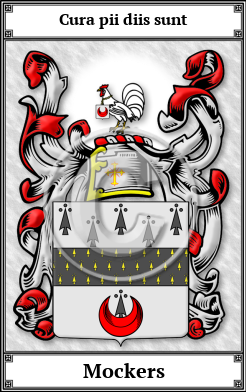 Mockers Family Crest Download (JPG) Book Plated - 600 DPI