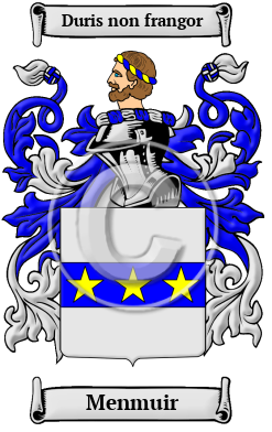 Menmuir Family Crest/Coat of Arms