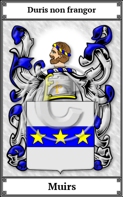 Muirs Family Crest Download (JPG)  Book Plated - 150 DPI