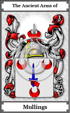Mullings Family Crest Download (JPG)  Book Plated - 150 DPI