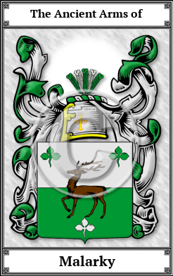 Malarky Family Crest Download (JPG)  Book Plated - 150 DPI