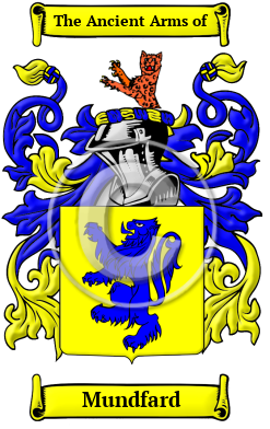 Mundfard Family Crest/Coat of Arms