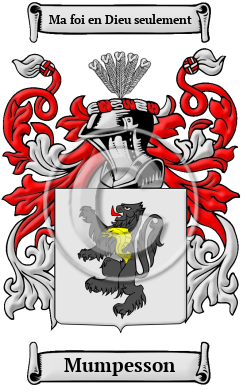 Mumpesson Family Crest/Coat of Arms