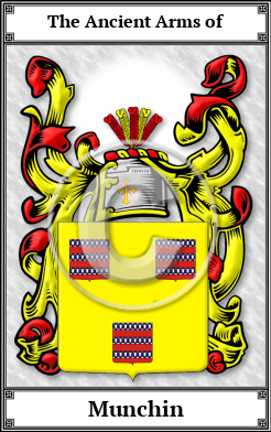 Munchin Family Crest Download (JPG) Book Plated - 600 DPI
