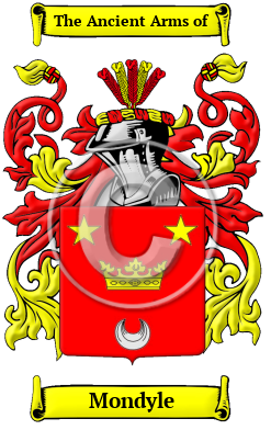 Mondyle Family Crest/Coat of Arms