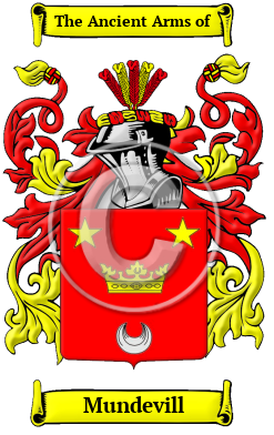 Mundevill Family Crest/Coat of Arms
