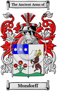 Mundorff Family Crest/Coat of Arms