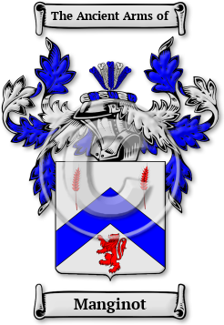 Manginot Family Crest Download (jpg) Legacy Series - 150 DPI