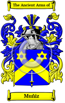 Muñiz Family Crest/Coat of Arms