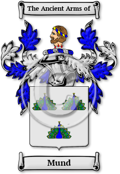 Mund Family Crest Download (jpg) Legacy Series - 150 DPI
