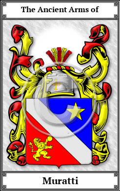 Muratti Family Crest Download (JPG)  Book Plated - 150 DPI