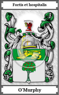 O'Murphy Family Crest Download (JPG)  Book Plated - 150 DPI