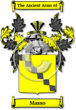 Masso Family Crest Download (JPG) Legacy Series - 600 DPI