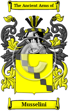 Musselini Family Crest/Coat of Arms