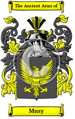 Musy Family Crest/Coat of Arms