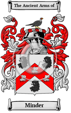 Minder Family Crest/Coat of Arms